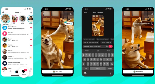 TikTok AI Live tạo video từ ảnh