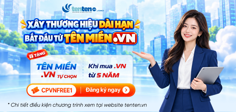 tặng tên miền .vn