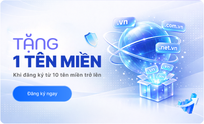 Ưu đãi tặng 1 tên miền