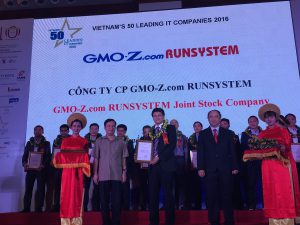 GMO-Z.com RUNSYSTEM lọt TOP 50 doanh nghiệp CNTT hàng đầu Việt Nam