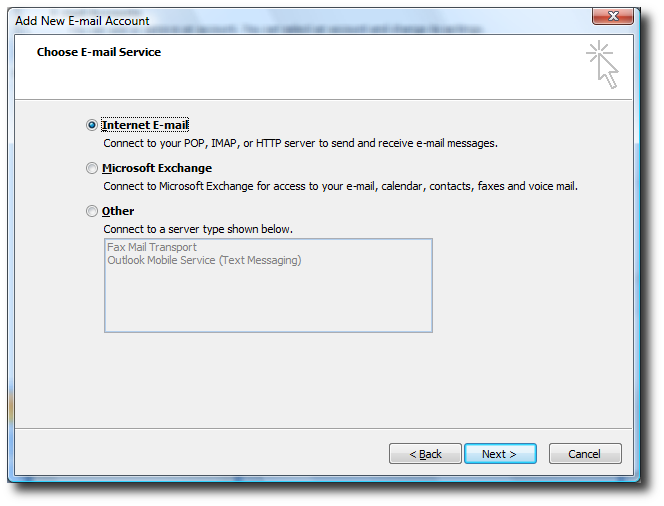 Backup dữ liệu mail lưu trên server về máy tính bằng Outlook 2007 4 Backup dữ liệu mail lưu trên server về máy tính bằng Outlook 2007 4