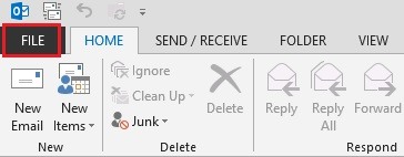 Bước 1 Backup dữ liệu mail lưu trên server về máy tính bằng Outlook 20132016 Bước 1 Backup dữ liệu mail lưu trên server về máy tính bằng Outlook 20132016