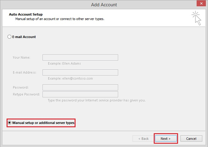 Bước 3 Backup dữ liệu mail lưu trên server về máy tính bằng Outlook 20132016 Bước 3 Backup dữ liệu mail lưu trên server về máy tính bằng Outlook 20132016