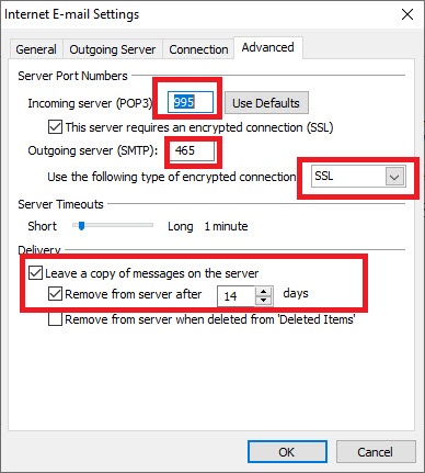 Bước 5.2 Backup dữ liệu mail lưu trên server về máy tính bằng Outlook 20132016
