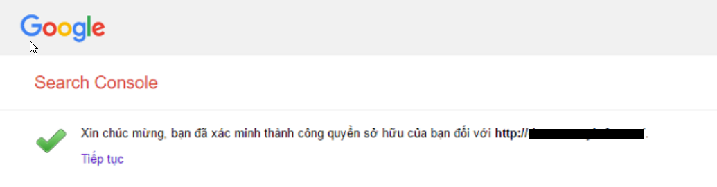 Kết quả xác minh thành công Kết quả xác minh thành công