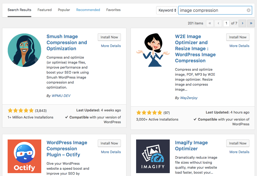 Plugin nén ảnh WordPress