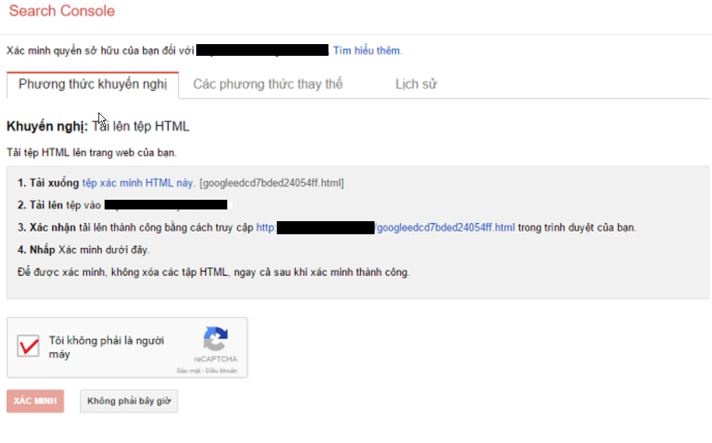 xác minh quyền sở hữu tên miền với google xác minh quyền sở hữu tên miền với google