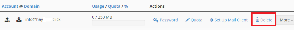 Và email Account