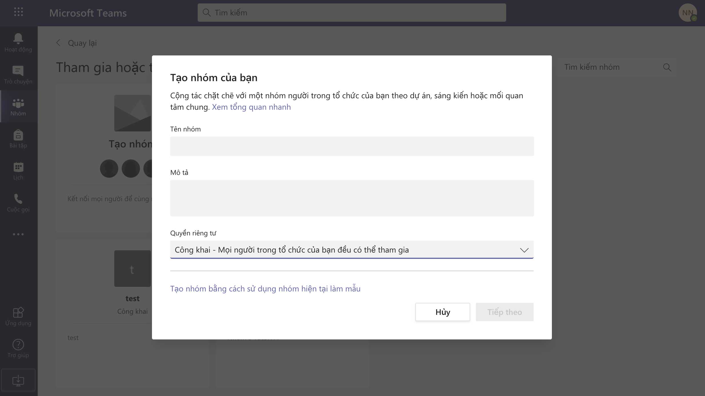 dổi tên nhóm microsoft teams dổi tên nhóm microsoft teams
