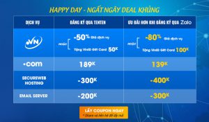 [16/03/2021 – 17/03/2021] ️HAPPY DAY – DEAL NGẤT NGÂY !!!!!!️