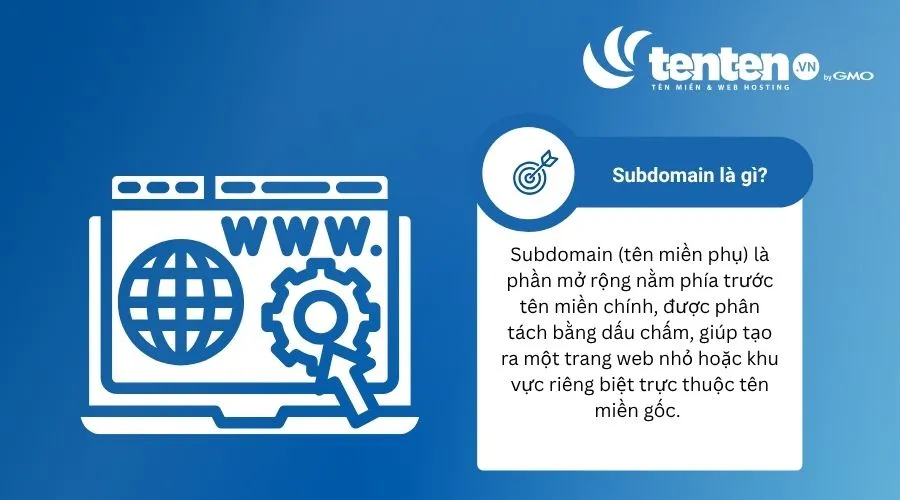 Định nghĩa subdomain là gì