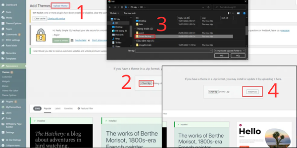 tự làm website bằng wordpress