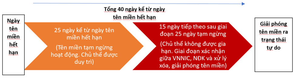 vòng đời tên miền vn