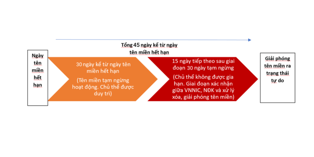 vòng đời tên miền vn