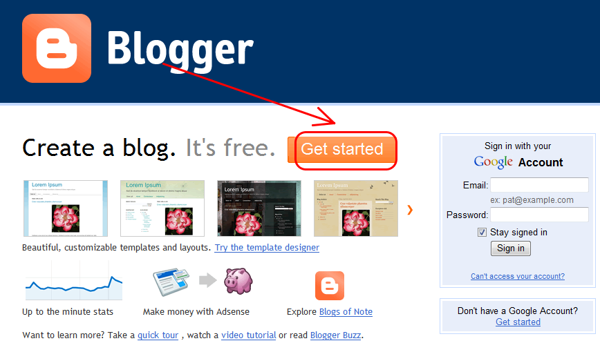 Cách tạo Website cá nhân miễn phí bằng Blogger