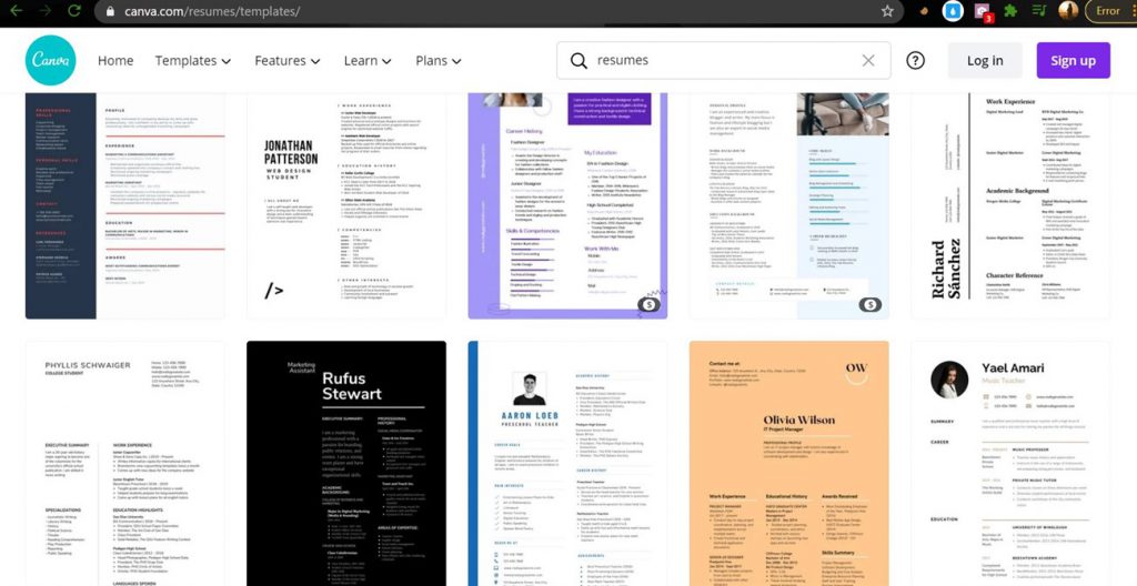 7 Website thiết kế CV xin việc mẫu đẹp mắt, đơn giản