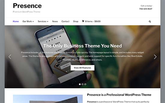 Theme WordPress Presence 