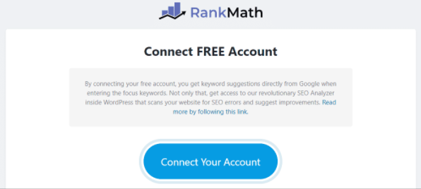 Kết nối Rank Math SEO
