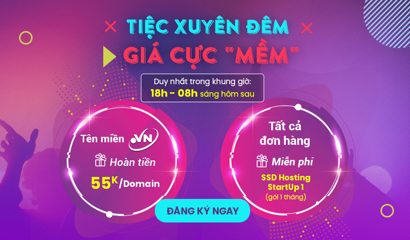 [Tháng 3] Tiệc xuyên đêm – Giá cực “mềm” cùng TENTEN