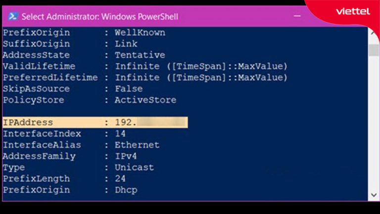 Cách kiểm tra địa chỉ IP Viettel trong vòng 1 phút