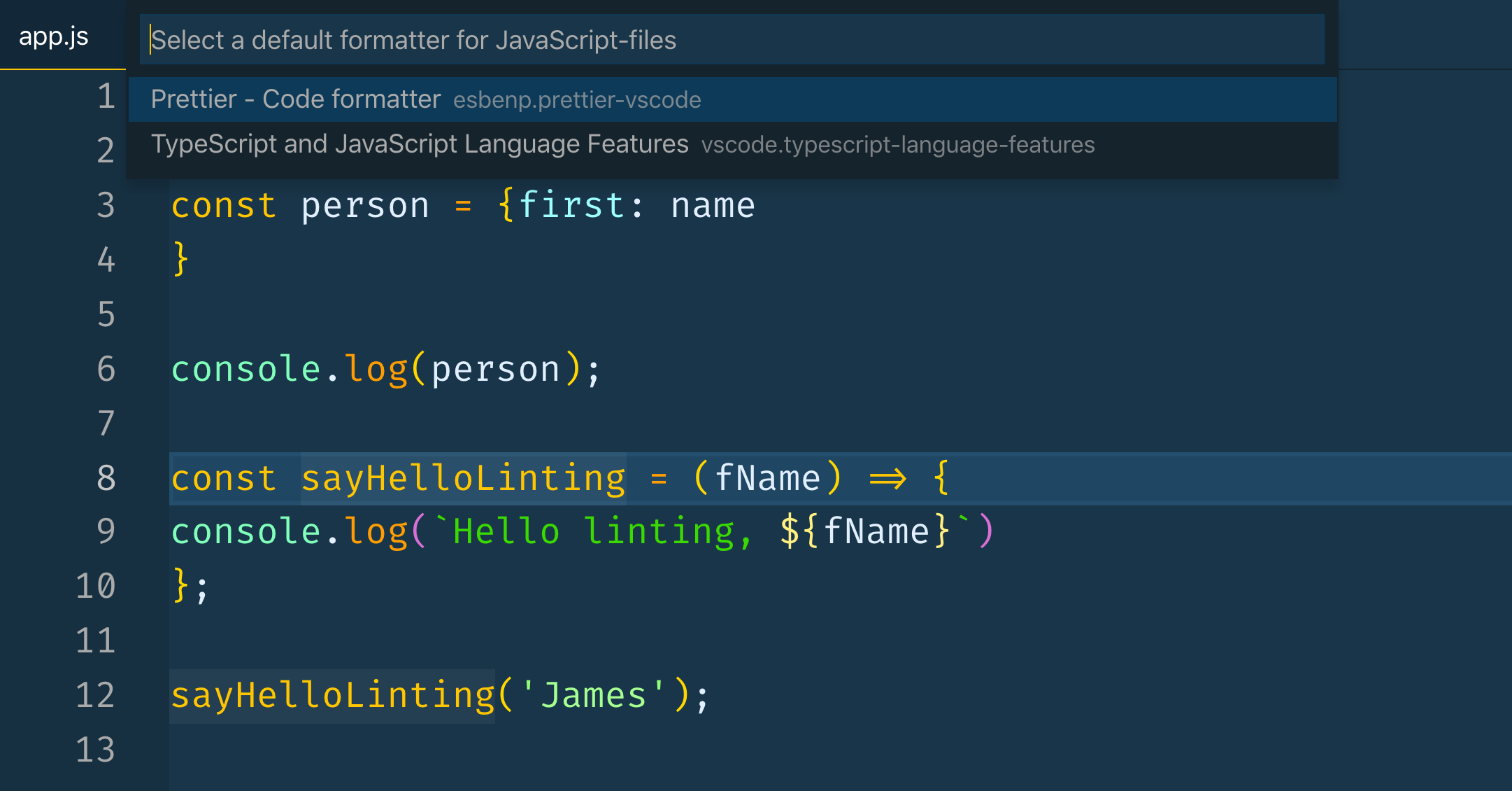 Prettier Extension VSCode