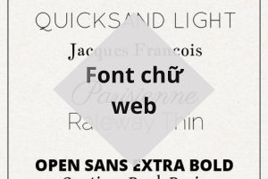 Top 3 font chữ web được sử dụng nhiều nhất