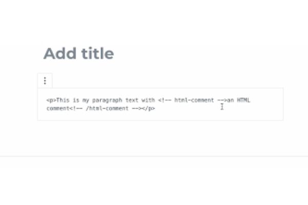 Lợi ích của HTML comment