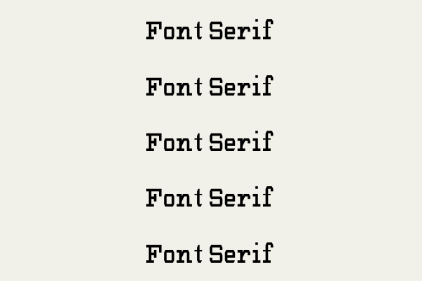 Font Serif