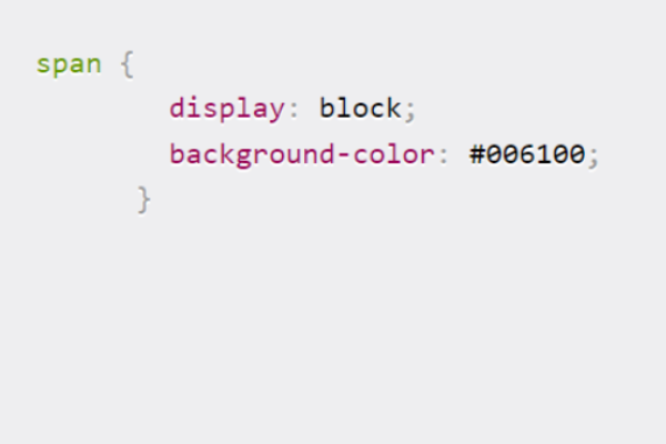  Display CSS block:
