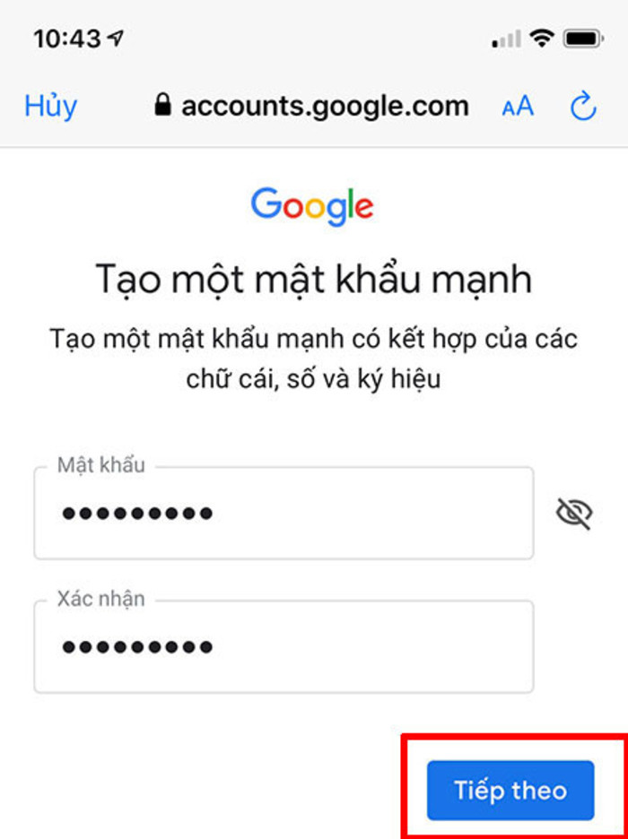 Cách tạo Email không cần số điện thoại trên điện thoại