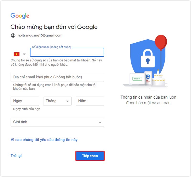 Cách Bảo Mật Tài Khoản Gmail Sau Khi Tạo