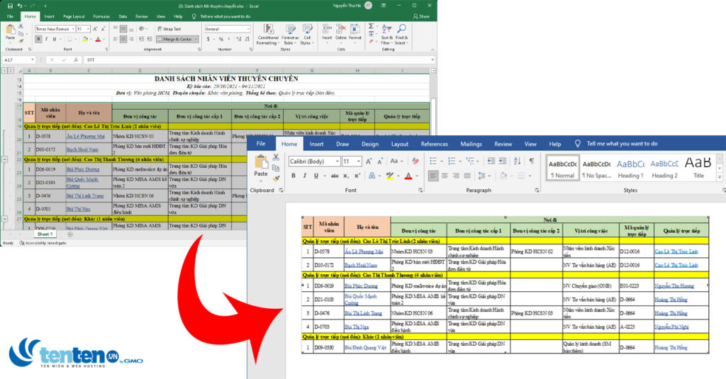3 Cách chèn file Excel vào Word: Rất đơn giản