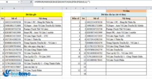 Hướng dẫn chi tiết cách lọc dữ liệu bằng hàm INDEX và MATCH