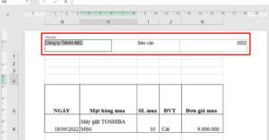 2 Cách tạo Header trong Excel cho người chưa biết