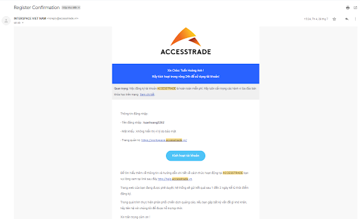đăng ký Accesstrade