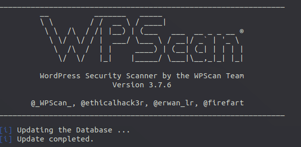 WPScan- WordPress security scanner