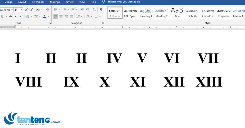 Cách viết số La Mã trong Word 2003, 2007, 2010, 2016, 2019 đơn ...