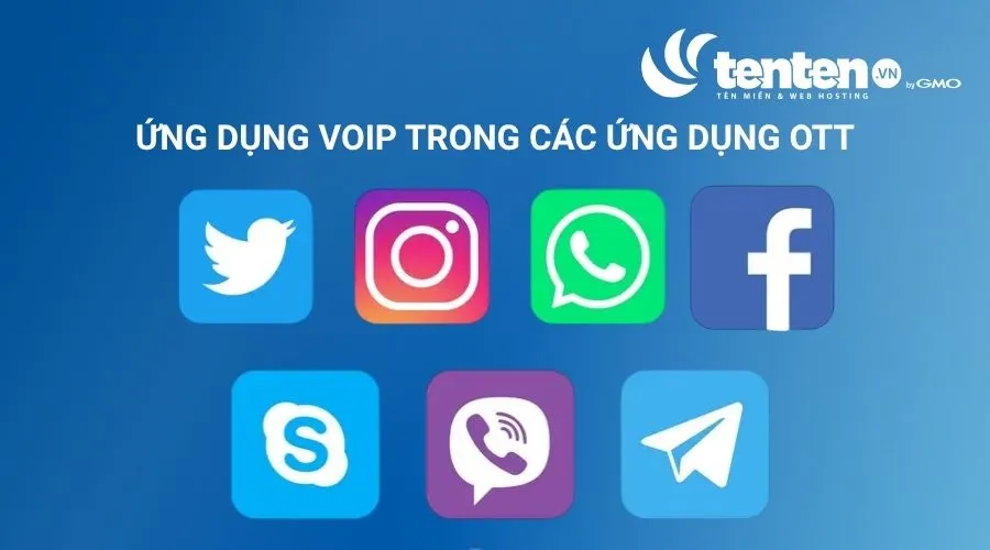 VoIP là nền tảng cốt lõi trong các ứng dụng OTT như Zalo, Facebook, Vibe, Skype, Telegram
