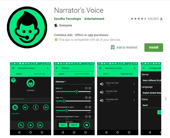 Narrator's Voice- ứng dụng chuyển đổi văn bản thành giọng nói