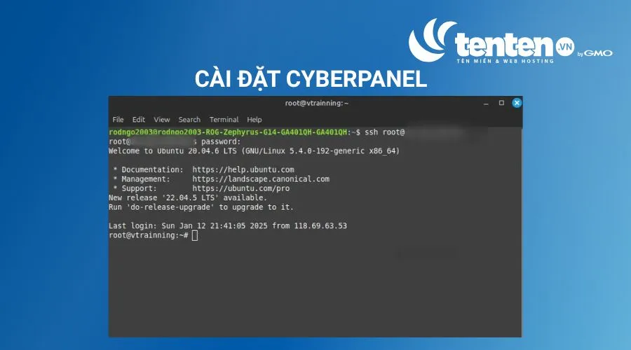 Kết nối SSH vào VPS