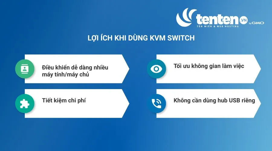 Lợi ích khi sử dụng KVM Switch