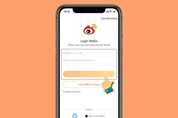 4 bước đăng ký tài khoản Weibo trên điện thoại