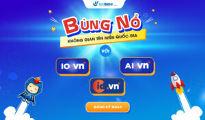 Bùng nổ không gian tên miền quốc gia với .IO.VN, .AI.VN và .ID.VN