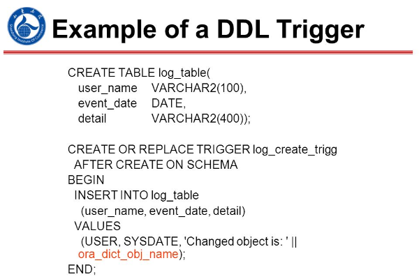 DDL Trigger