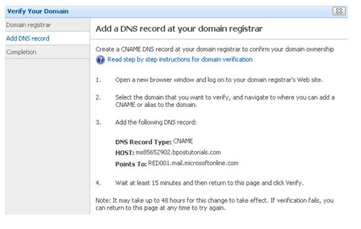 Có nên thiết lập Domain & Nhận Email bằng Microsoft BPOS?