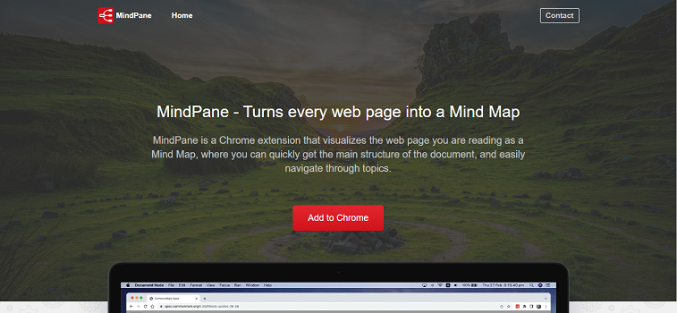MindPane - Công cụ biến đổi website thành Sơ đồ tư duy