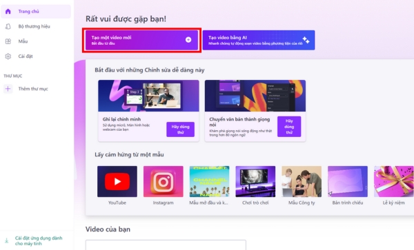 phần mềm làm video miễn phí
