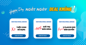 Giảm 50% hoặc X2 thời gian sử dụng, tặng kèm bộ plugin bản quyền khi mua hosting/ email server