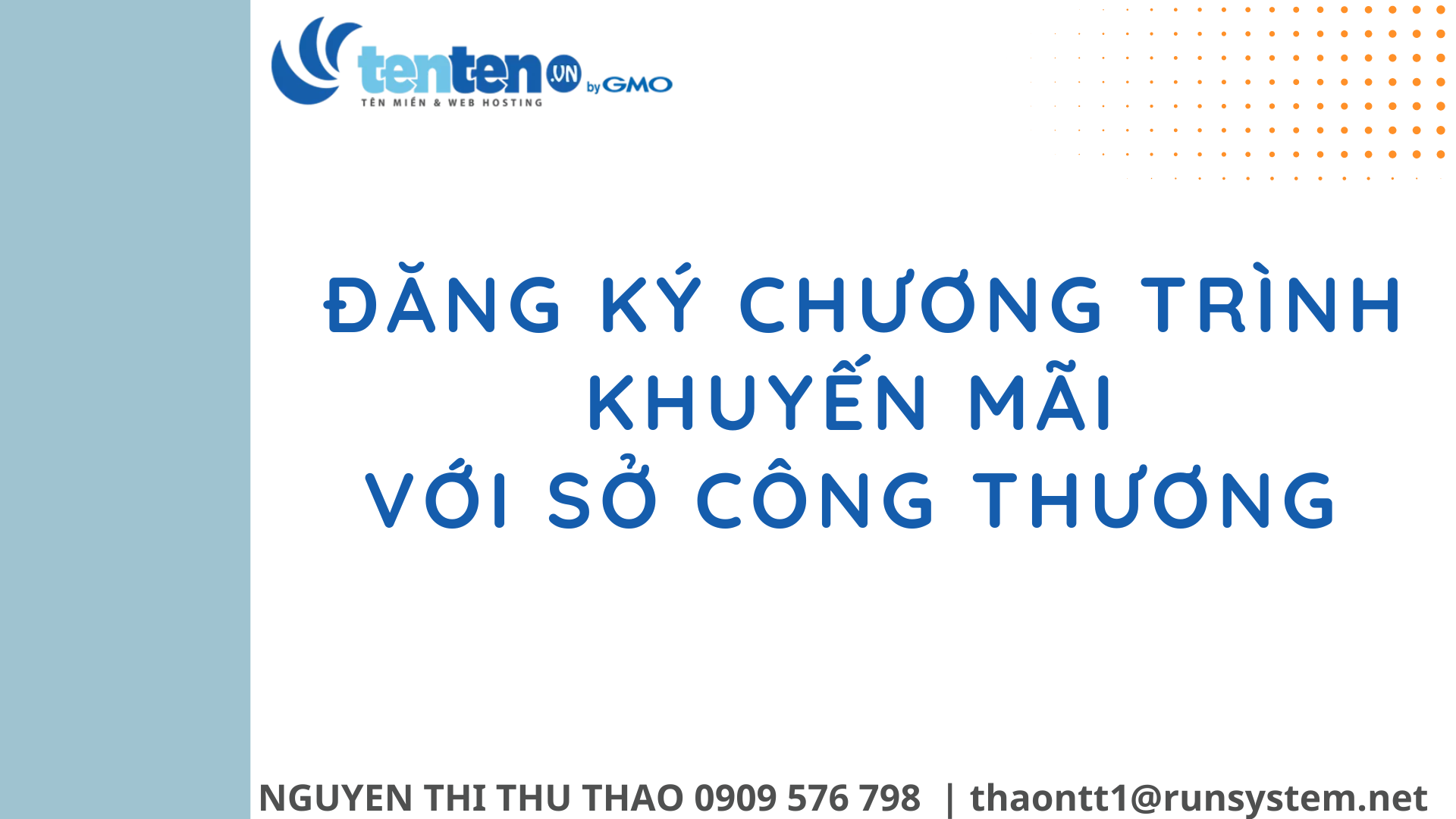 Đăng ký chương trình khuyến mại với Sở công thương