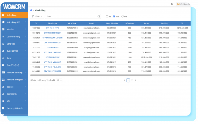 phần mềm crm